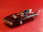 Alps Japan 1960s Batmobile Black Knight Tin Toy Good Condition   Working Read  