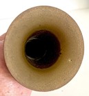 Vintage Solid Brass Vase Etched Floral Flower Marked India 6 5 
