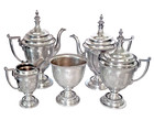 Antique Victorian Era Reed   Barton  1929 5 Piece Silverplate Tea Set  C 1860s