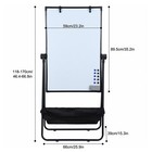 Double Sided Portable Dry Erase Board Magnetic Whiteboard Easel Writing Board Us