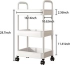 Baby Diaper Caddy  Plastic Movable Diaper Cart With Wheels Newborn Nursery Essen