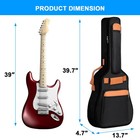 39  Electric Guitar Bag 10mm Thicken Padding Sponge Gig Bag Waterproof Durable