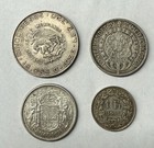 Lot Of  4  Eclectic World Silver Coins Mexico Sweden Canada Swiss 
