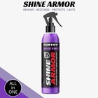 Shine Armor Ceramic Coating Fortify Quick Coat Car Wax Polish Spray Cloths- 8oz