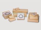 Bulk Cardboard Kraft Paper Jewelry Gift Boxes Cotton Filled Brown - For Shipping