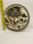 Amy   Addy Gray Rock Collection Wolf Plate Wall Hanging