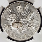Silver 1876 Mo Bh Mexico 8 Reales   Ngc Chopmarked