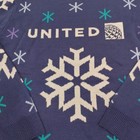 United Airlines Ugly Christmas Sweater 100  Acrylic Licensed 2024 Rare Nwot