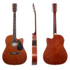 Open Box - Thinline Cutaway Acoustic-electric Guitar  Rt Handed W  Bag - Brown