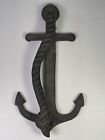 Beautiful Antique Early Cast Iron Anchor Door Knocker Mounted Nautical Ship Vtg