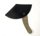 Leather Cow s Knee Flintlock Cover - Black Color - Flintlock Muzzleloading
