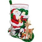 Bucilla 86930e Felt Applique Stocking Kit Santa Choir Practice 18 