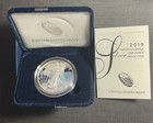 2019-s 1 Oz Proof American Silver Eagle Coin  box  Coa 