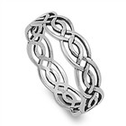 Sterling Silver Woman s Celtic Infinity Ring Wholesale 925 Band 5mm Sizes 4-14