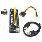 Riser Card Adapter Power Cable Eu Black 1xto16x 60cm Usb3 0 Pcie Extender