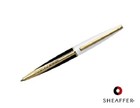 Sheaffer Taranis White Lightning Gold Plate Trim Ballpoint