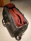 Vintage Reunion Blues Leather Triple Trumpet Case Gig Bag - Black 