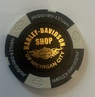Michigan City  In Harley Davidson Dealership Poker Chip 100th Anniversary