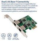 Dual 2 5g Ethernet Pcie Card Network Adapter 2 Port Nic For Pc And Mac Pro