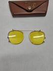 Vintage B l Bausch Lomb Ray Ban Yellow  Clip On Sunglasses W  Case