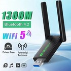1300mbps Usb 3 0 Wifi Adapter Network Card Dual Band 2 4g 5ghz Bluetooth 4 2