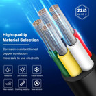 22 Gauge 5 Conductor Electrical Wire  50ft 2464 22awg 5 Wire Cable Black Pvc Str