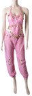 Women Belly Dance Costume Jumpsuits Belt Skirt Silver Gold Coins Exotic Fashion