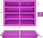 8-cavity Silicone Candy Bar Molds  2 Pcs Granola Bar Molds Rectangle Chocolate M