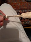 2 Antique Coin Silver Teaspoons - Fiddle Style Handle C a  Burr- 1830s - 1850s