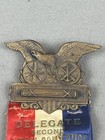 Antique 1920 American Legion Metal Delegate 2nd Annual Convention San Diego