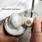  Badger Hair Shaving Brush- Shave Brush For Wet Shave Using Shaving Cream   Soap