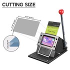 86x54mm Manual Pvc Id Card Die Cutter Machine  r3  3mm Corner Rounder