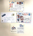 Lot 6ussr Estonia Airmail Covers Space Theme Registered Postal History 1970s   80s