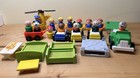 Vintage Mixed Lot 32 Pc Fisher Price Little People Figures Furniture Vehicles