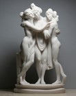 3 Graces Goddesses Canova Nude Female Cast Marble Statue Sculpture Museum 9 84in