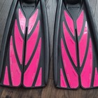 Nature s Wing Propeller-fin Open Heel Adjustable Swim scuba Fins Black pink M