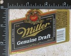 Miller Genuine Draft Beer Label - Wisconsin