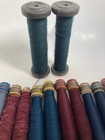 Spools Wood Bobbins Thread Wrapped  Around 7  Primitive Quills Lot-20