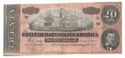 T-67 1864  20 Confederate Note Signed By Black   White Pmg Vf 20 Nice Red Shade