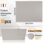 10 Chipboard Sheets 8 5 X 11   22pt Book Board For Bookbinding Gray