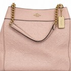 Coach Lexy Signature Debossed Leather Shoulder Bag