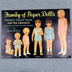 Vintage 80s B  Shackman Multi Family Of Paper Dolls Queen Holden Uncut