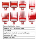 8pcs Hair Clipper Cutting Guide Combs W  Metal Clip Replacement Tools For Wahl