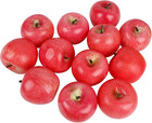 Fake Fruit Artificial Apples  Set Of 12 Decorative Fruit Lifelike Faux Apples   