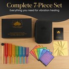 Tuning Forks Set With Positive Affirmation Cards For Vibration   Frequency We   