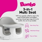 Bumbo Baby Toddler Adjustable 3-in-1 Booster Seat high Chair   Tray  Cool Gray