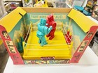 Vintage 1966 Marx Rock  em Sock  em Boxing Robots With Box And Rare Insert