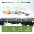 Queen Mattress Topper Bamboo Viscose Cooling Pillow Top Deep Pocket 8-21 Dark Gr