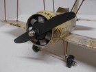 Aluminum Soda Can Handcrafted Airplane  Monster Mean Bean  bi-plane