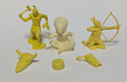 Marx Indians   Small Accessories Playset Vtg Western Lot Of 6